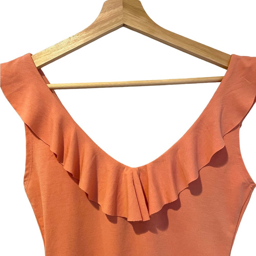 Forever 21 Light Pink Bodysuit With V Neckline Size Small